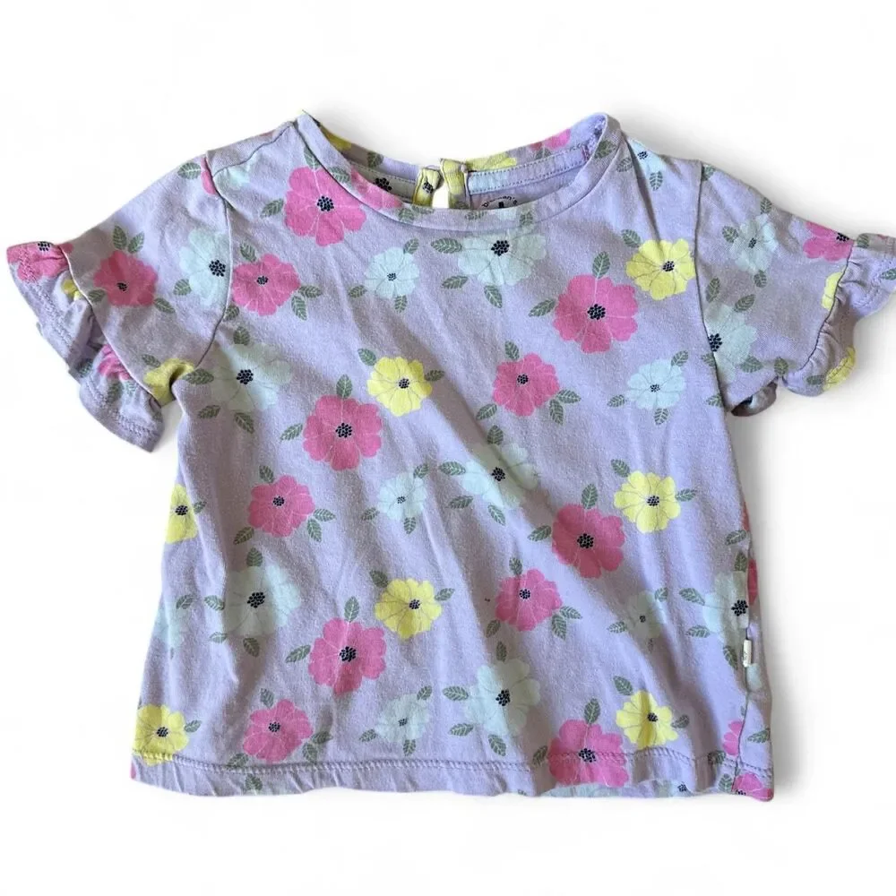 Baby Gap 18-24M Summer Bundle | Floral Tee + 2 Shorts